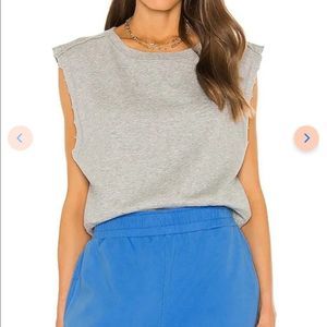 FREE PEOPLE Kick it Muscle Sweet Tee Top In Grey.Size XS